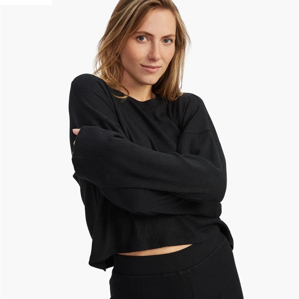 Naadam cashmere blend knit top, medium